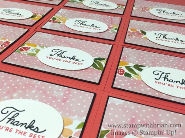 Sunburst Sayings, Fruit Stand Designer Series Paper, Stampin' Up!, Brian King, simple thank you card Sunburst Sayings, Fruit Stand Designer Series Paper, Stampin' Up!, Brian King, simple thank you card