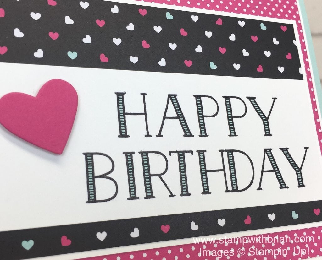 Big on Birthdays, Pop of Pink Specialty Designer Series Paper, Stampin' Up!, Brian King, birthday card Big on Birthdays, Pop of Pink Specialty Designer Series Paper, Stampin' Up!, Brian King, birthday card