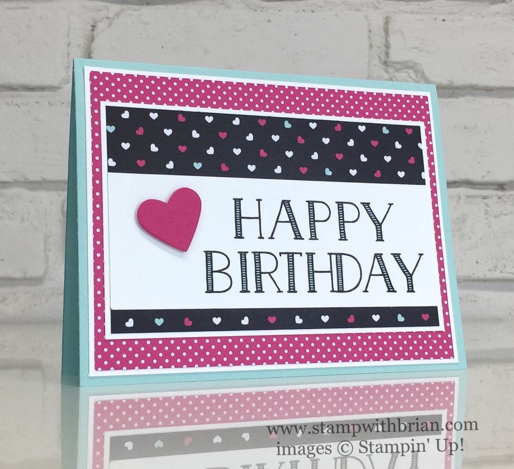 Big on Birthdays, Pop of Pink Specialty Designer Series Paper, Stampin' Up!, Brian King, birthday card Big on Birthdays, Pop of Pink Specialty Designer Series Paper, Stampin' Up!, Brian King, birthday card