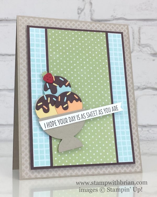 Cool Treats, Frozen Treats Framelits Dies, Tasty Treats Specialty Designer Series Paper, Stampin' Up!, Brian King, Fusion Challenge