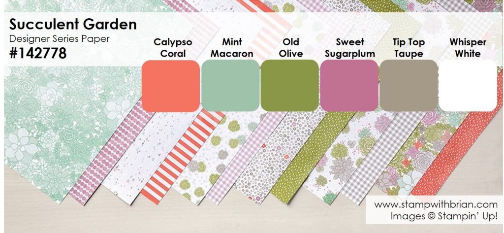 Stampin Up Designer Series Paper Color Chart