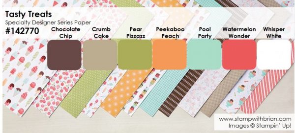 Tasty Treats Specialty Designer Series Paper Stack, Stampin' Up!, Brian King Tasty Treats Specialty Designer Series Paper Stack, Stampin' Up!, Brian King