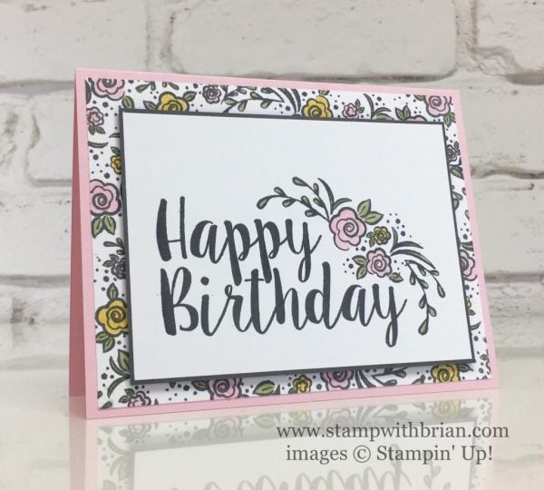 Big on Birthdays, Stampin' Up!, Brian King, birthday card