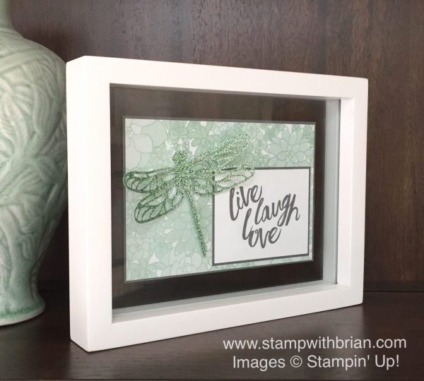 Layering Love, Detailed Dragonfly Thinlits Dies, Succulent Garden Designer Series Paper, 6 x 6 Glimmer Paper, Stampin' Up!, Brian King, GDP075, DIY home decor