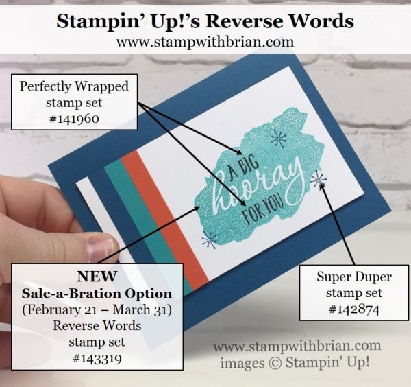 Reverse Words, Super Duper, Perfectly Wrapped, Stampin' Up!, Brian King
