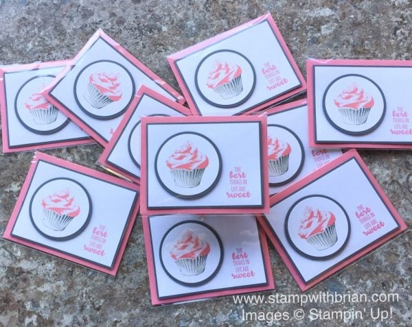 Sweet Cupcake, Suite Sentiments, Layering Circles, Stampin' Up!, Brian King, thank you card