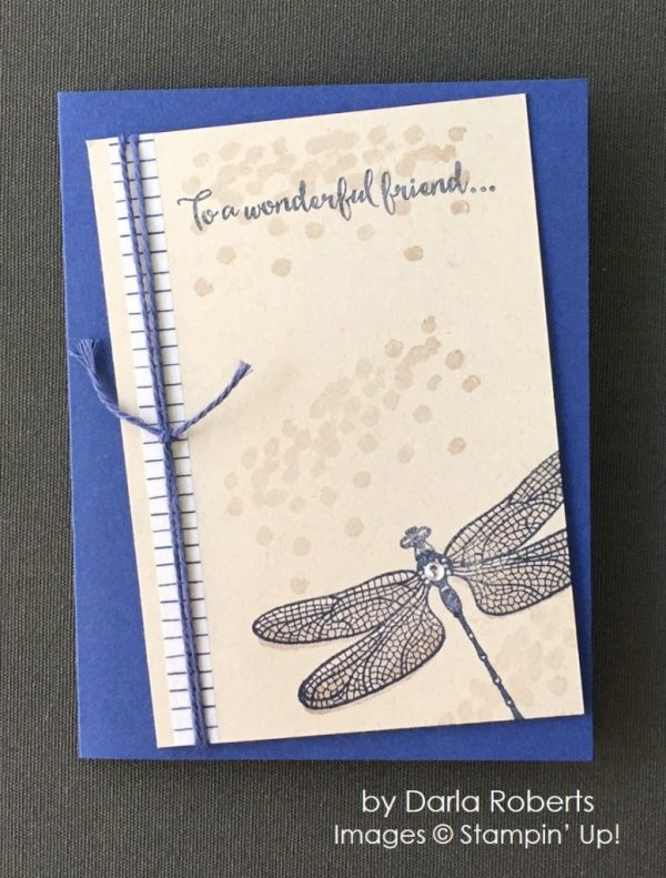 by Darla Roberts, Stampin' Up! swap, wonderful friend card