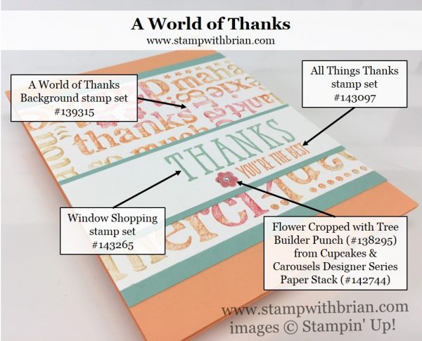 A World of Thanks, Window Shopping, All Things Thanks, Stampin' Up!, Brian King, thank you card A World of Thanks, Window Shopping, All Things Thanks, Stampin' Up!, Brian King, thank you card