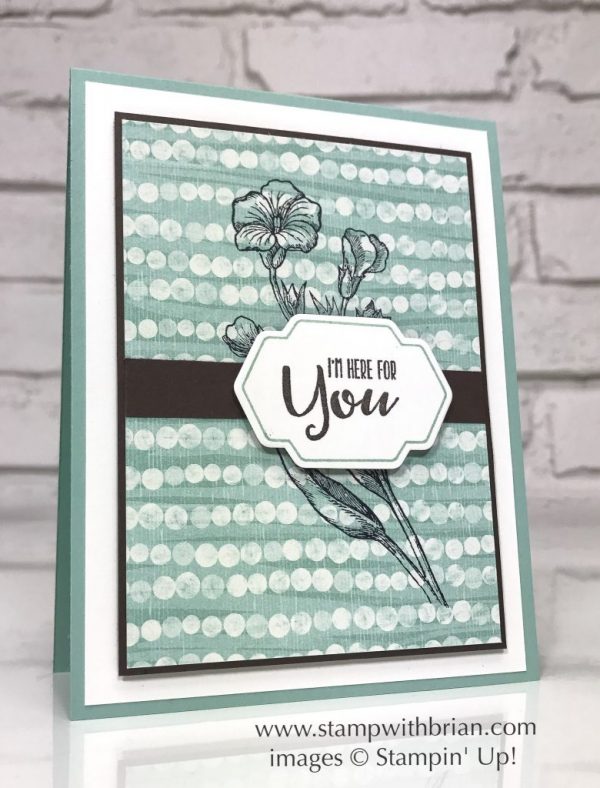 Butterfly Basics, Sending Thoughts, By the Shore Designer Series Paper, Mint Macaron, Stampin' Up!, Brian King, CTS214, thinking of you card