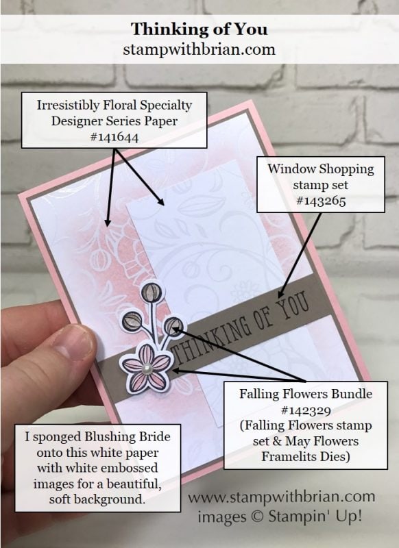 Falling Flowers, Window Shopping, Irresistibly Floral, Stampin' Up!, Brian King