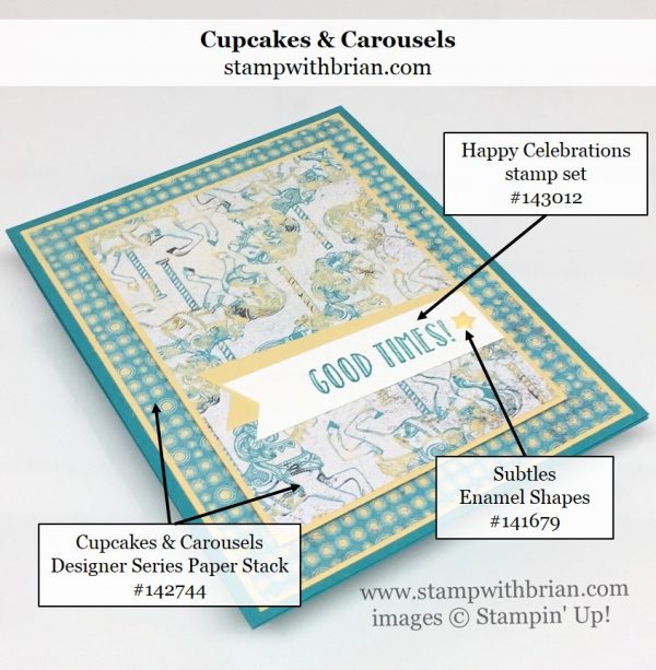 Happy Celebrations, Cupcakes & Carousels Designer Series Paper Stack, Stampin' Up!, Brian King, GDP079