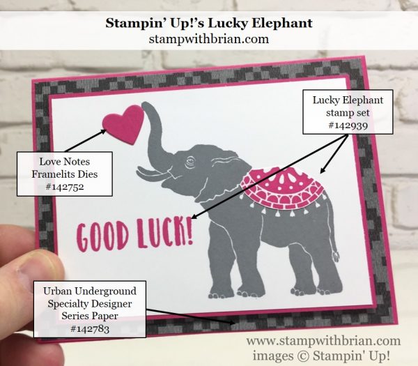 Lucky Elephant, Urban Underground Specialty Designer Series Paper, Stampin' Up!, Brian King, GDP079