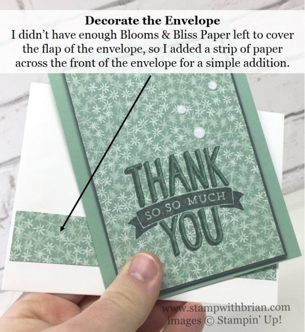 Scenic Sayings, Blooms & Bliss Designer Series Paper, Stampin' Up!, Brian King, thank you card