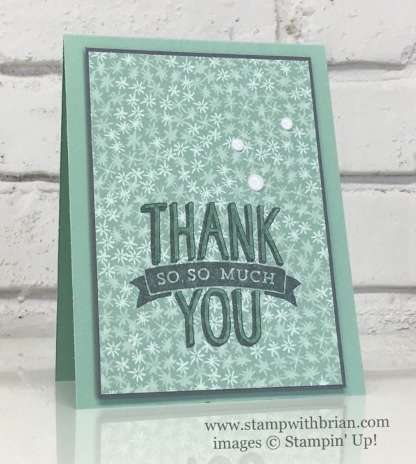 Scenic Sayings, Blooms & Bliss Designer Series Paper, Stampin' Up!, Brian King, thank you card