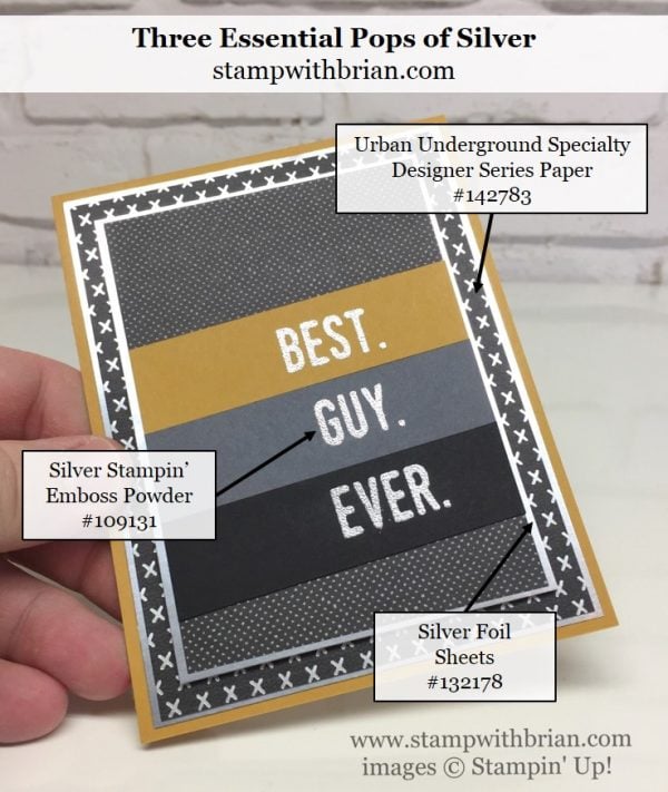 Urban Underground Specialty Designer Series Paper, Suite Sentiments, Stampin' Up!, Brian King