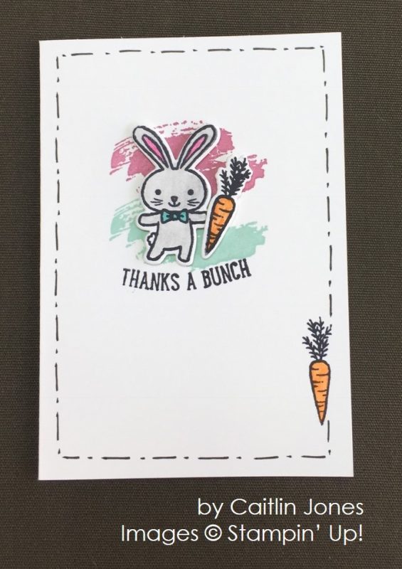 by Caitlyn Jones, Stampin' Up! swap card