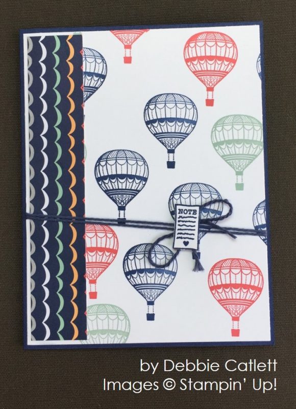 by Debbie Catlett, Stampin' Up! swap card