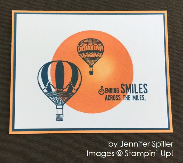 by Jennifer Spiller, Stampin' Up! swap card