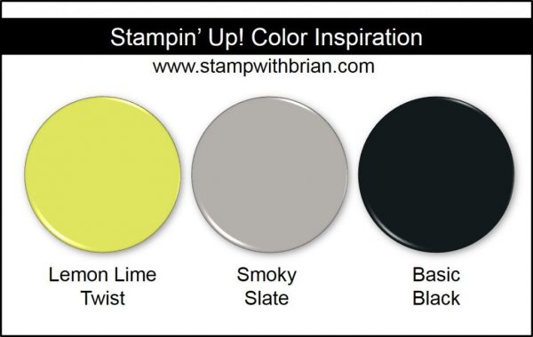 Stampin' Up! Color Inspiration: Lemon Lime Twist, Smoky Slate, Basic Black