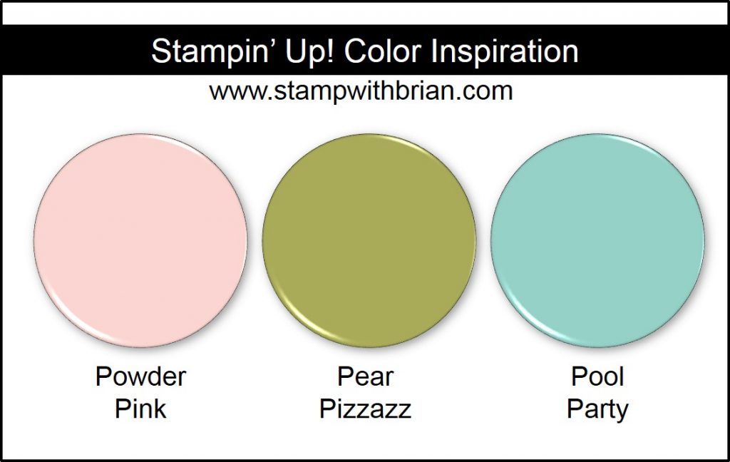 Stampin' Up! Color Inspiration: Powder Pink, Pear Pizzazz, Pool Party Stampin' Up! Color Inspiration: Powder Pink, Pear Pizzazz, Pool Party