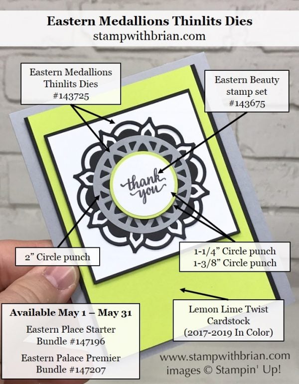 Eastern Beauty, Eastern Medallions Thinlits Dies, Stampin' Up!, Brian King, PP341