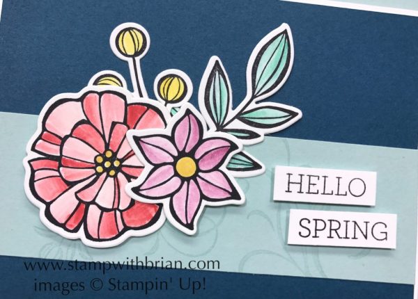 Flowers Framelits, Crazy About You, Stampin' Up!, Brian King, Spring card Falling Flowers, May Flowers Framelits, Crazy About You, Stampin' Up!, Brian King, Spring card