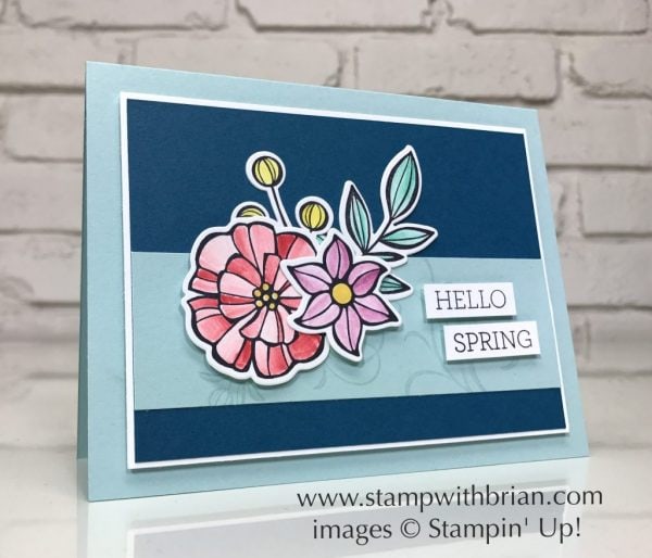 Falling Flowers, May Flowers Framelits, Crazy About You, Stampin' Up!, Brian King, Spring card Falling Flowers, May Flowers Framelits, Crazy About You, Stampin' Up!, Brian King, Spring card
