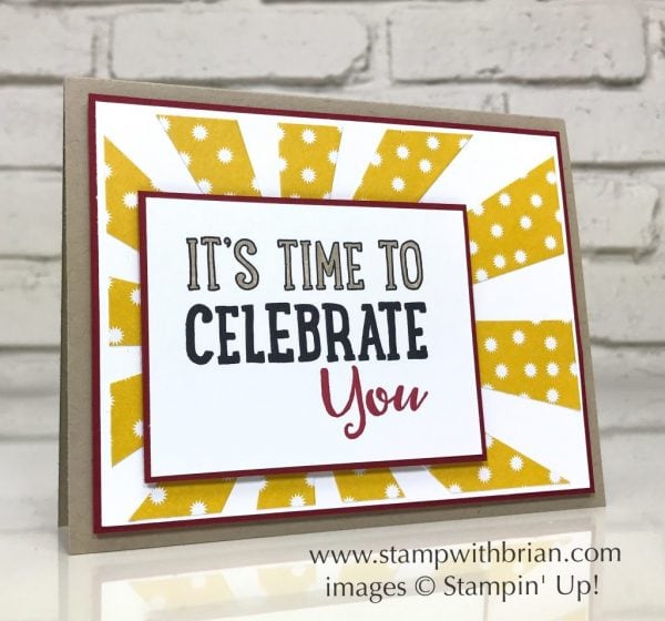 Party with Cake, Sunburst Thinlits, Stampin' Up!, Brian King Party with Cake, Sunburst Thinlits, Stampin' Up!, Brian King