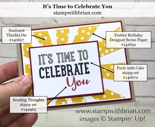 Party with Cake, Starburst Thinlits, Stampin' Up!, Brian King Party with Cake, Starburst Thinlits, Stampin' Up!, Brian King