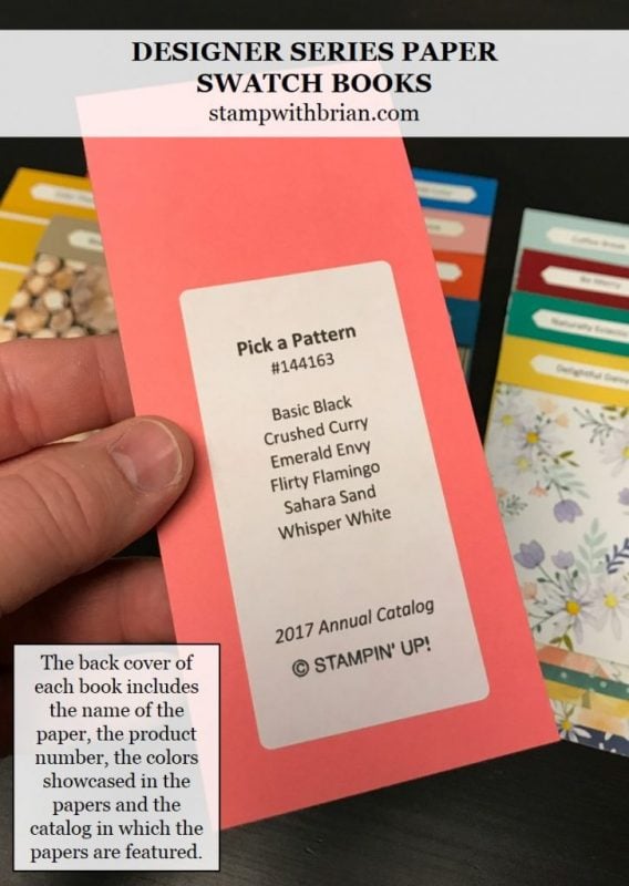 Designer Series Paper Swatch Books, stampwithbrian.com