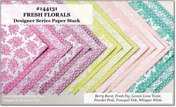 Fresh Florals Designer Series Paper Stack, Stampin' Up!