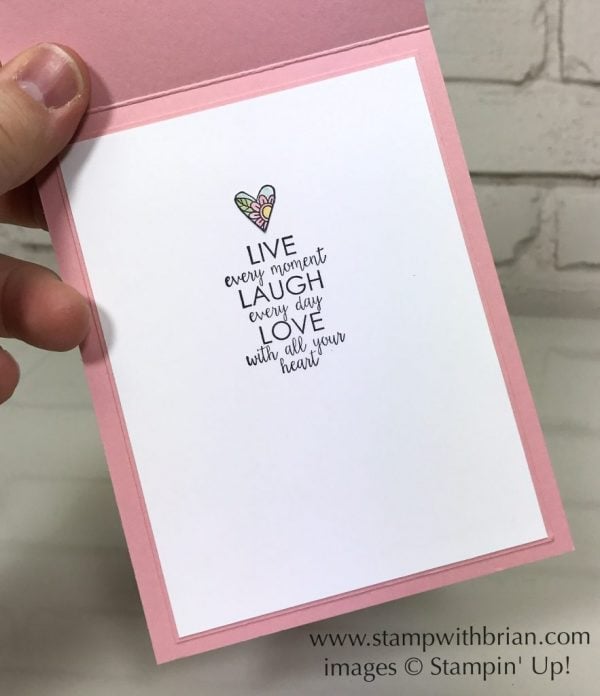 Ribbon of Courage, Stampin' Up!, Brian King, breast cancer card Ribbon of Courage, Stampin' Up!, Brian King, breast cancer card