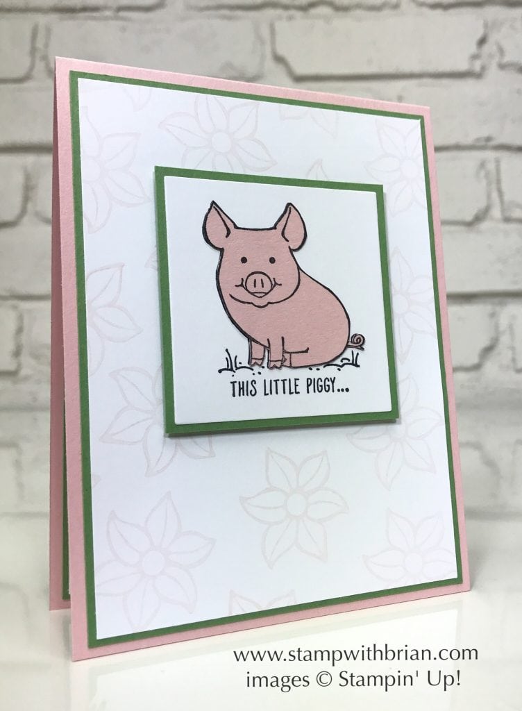 This Little Piggy, Falling Flowers, Stampin' Up!, Brian King This Little Piggy, Falling Flowers, Stampin' Up!, Brian King