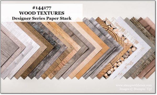Wood Textures Designer Series Paper Stack, Stampin' Up!, Brian King