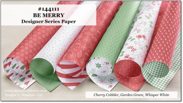 Be Merry Designer Series Paper, Stampin' Up!