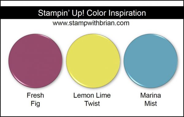 Stampin' Up! Color Combination: Fresh Fig, Lemon Lime Twist, Marina Mist