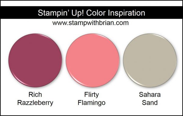 Stampin' Up! Color Inspiration: Rich Razzleberry, Flirty Flamingo, Sahara Sand Stampin' Up! Color Inspiration: Rich Razzleberry, Flirty Flamingo, Sahara Sand