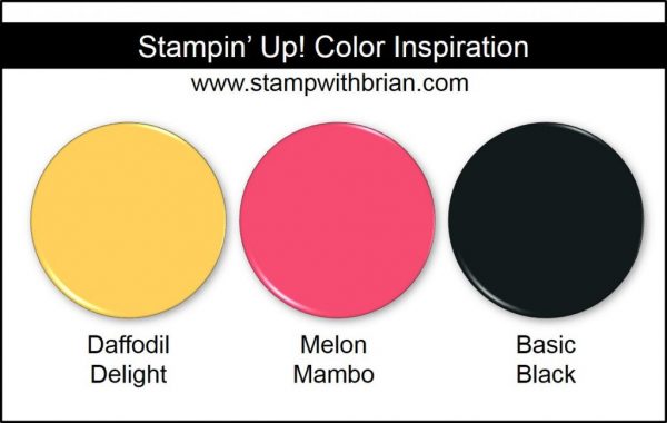 Stampin' Up! Color Inspiration: Daffodil Delight, Melon Mambo, Basic Black