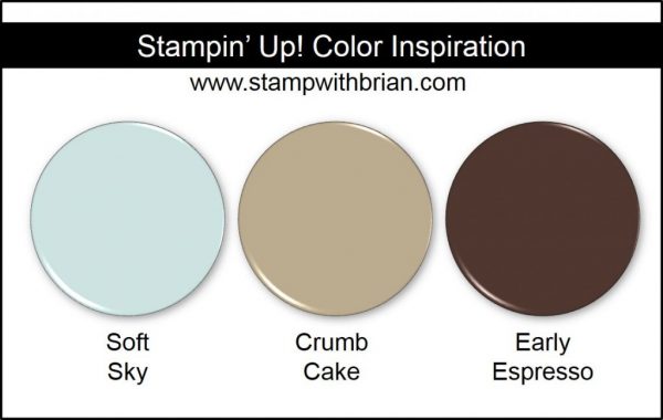 Stampin' Up! Color Inspiration: Soft Sky, Crumb Cake, Early Espresso