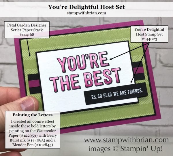 You're Delightful, Stampin' Up!, Brian King, FabFri115 You're Delightful, Stampin' Up!, Brian King, FabFri115