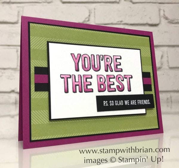 You're Delightful, Stampin' Up!, Brian King, FabFri115