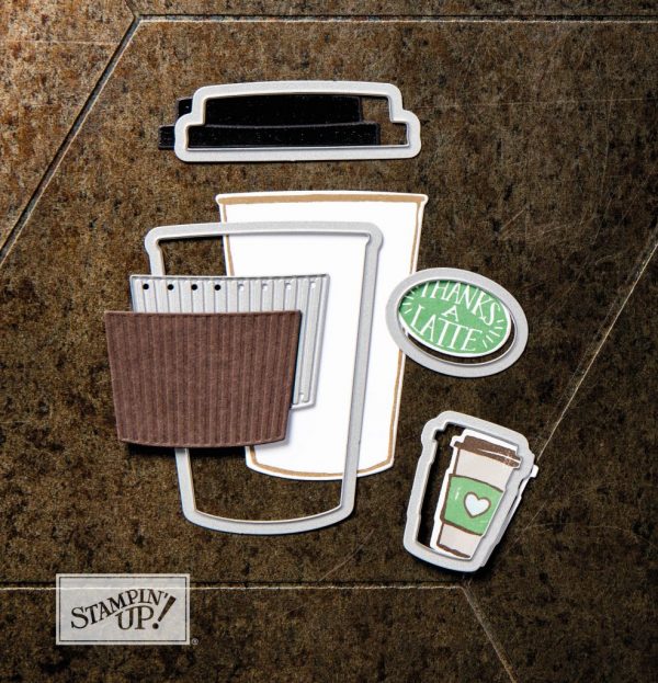 Coffee Cups Framelits also pair with Coffee Break Designer Series Paper!