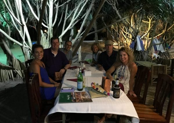 dinner at Tony's, Phuket, Thailand