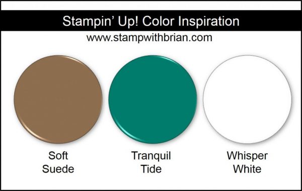 Stampin' Up! Color Inspiration: Soft Suede, Tranquil Tide, Whisper White