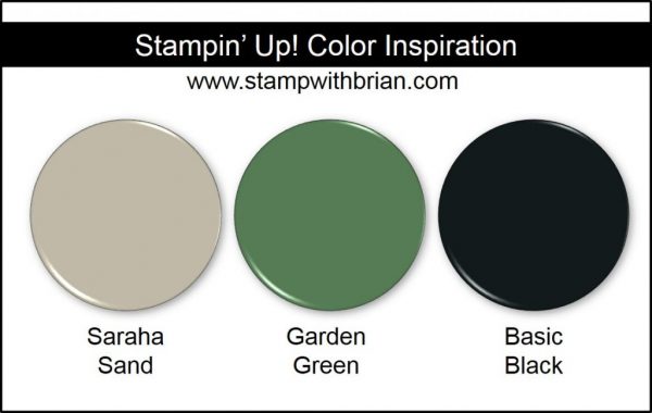 Stampin' Up! Color Inspiration: Sahara Sand, Garden Green, Basic Black Stampin' Up! Color Inspiration: Sahara Sand, Garden Green, Basic Black