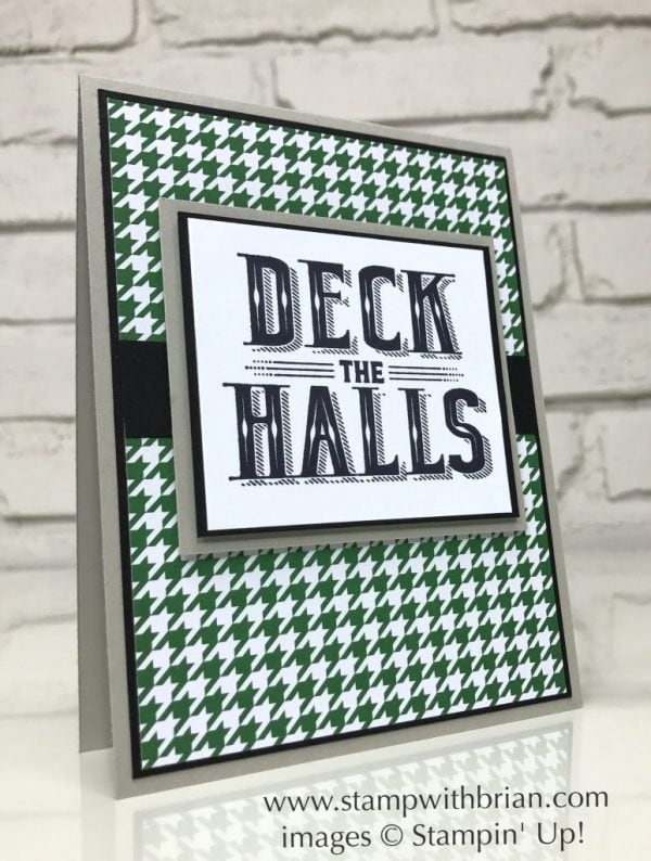 Carols of Christmas, Be Merry Designer Series Paper, Stampin' Up!, Brian King, Christmas card