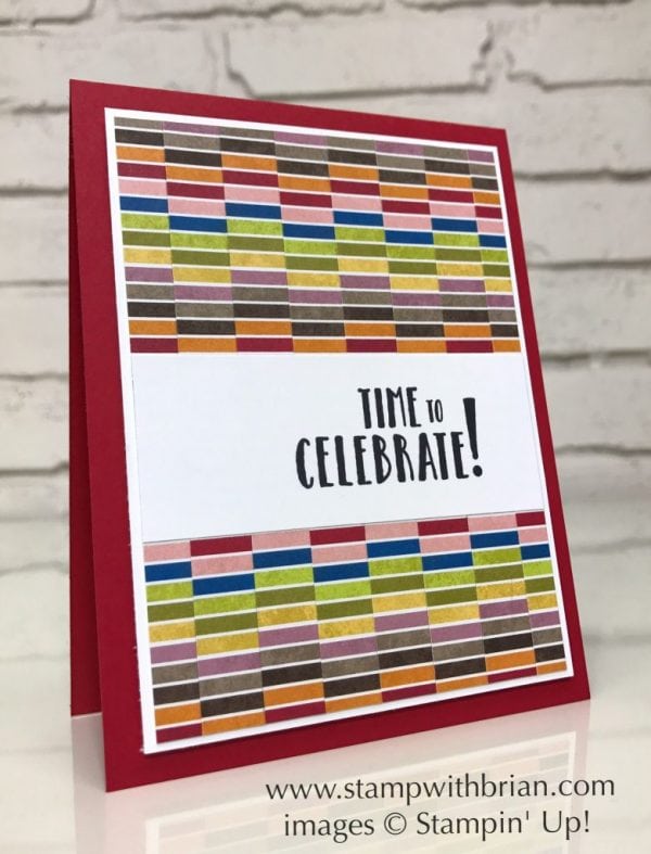 Celebration Time, Birthday Memories Designer Series Paper, Stampin' Up!, Brian King