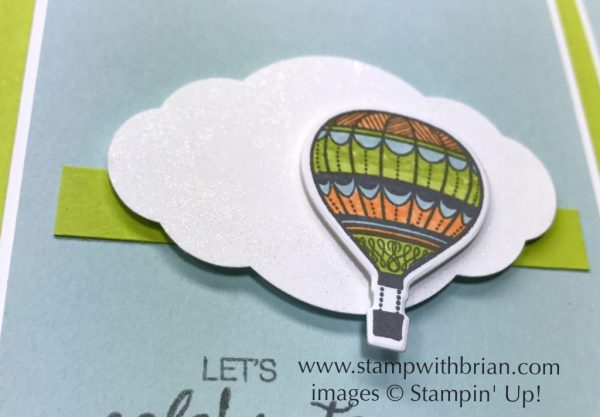 This cloud was punched with Stampin' Up!'s Pretty Label punch and covered with Clear Wink of Stella Glitter Brush for a shiny texture This cloud was punched with Stampin' Up!'s Pretty Label punch and covered with Clear Wink of Stella Glitter Brush for a shiny texture