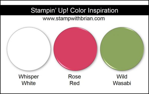 Stampin' Up! Color Inspiration: Whisper White, Rose Red, Wild Wasabi Stampin' Up! Color Inspiration: Whisper White, Rose Red, Wild Wasabi