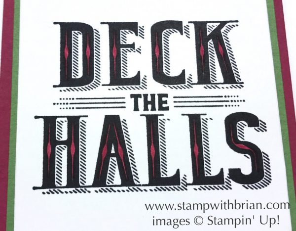 Carols of Christmas, Stampin' Up!, Brian King, Christmas card